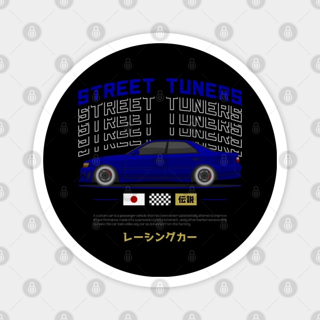 Tuner Blue Chaser JDM Magnet by GoldenTuners